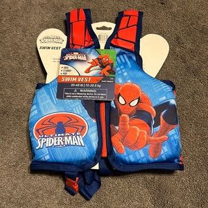 Brand New Spider-Man Swim Vest Size Small/Medium 33-45Lbs